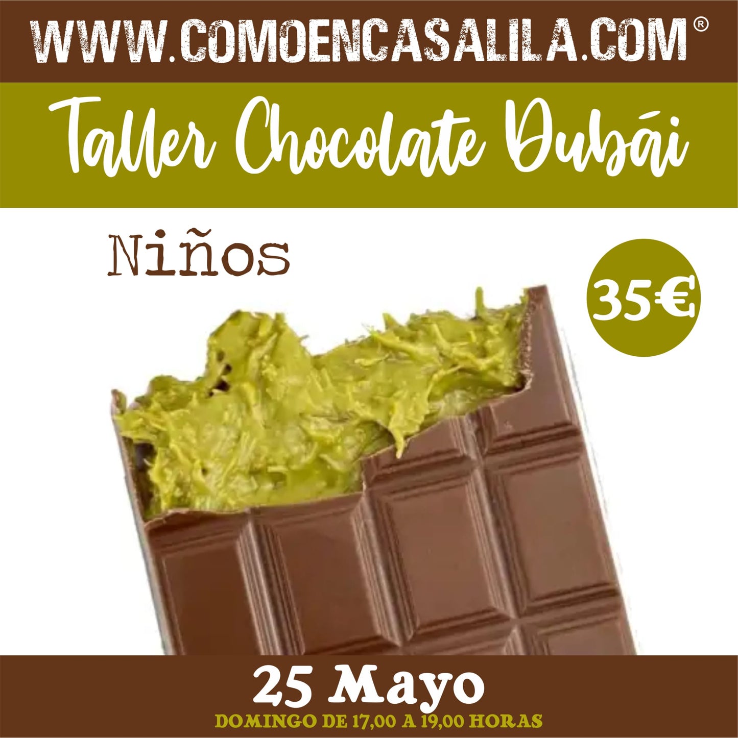 Taller Chocolate Dubái Niños