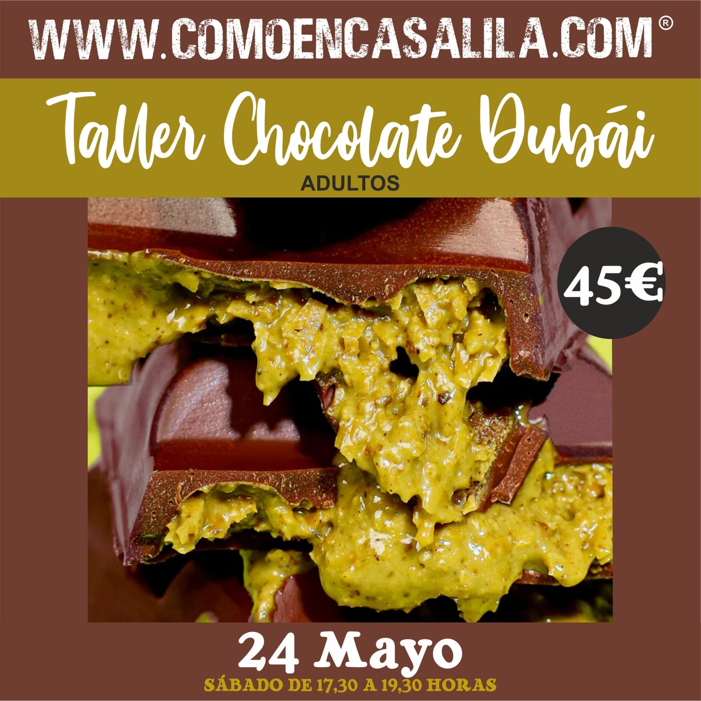 Taller Chocolate Dubái Adultos