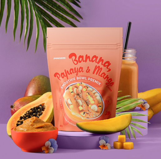 Smoothie Bowl Premix - Plátano papaya y sabor a mango